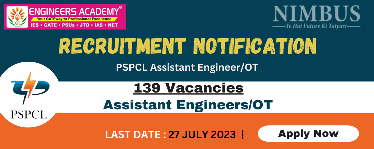 PSPCL AE Recruitment 2023: Online Course, Notification, Exam date, Eligibility, Apply Online