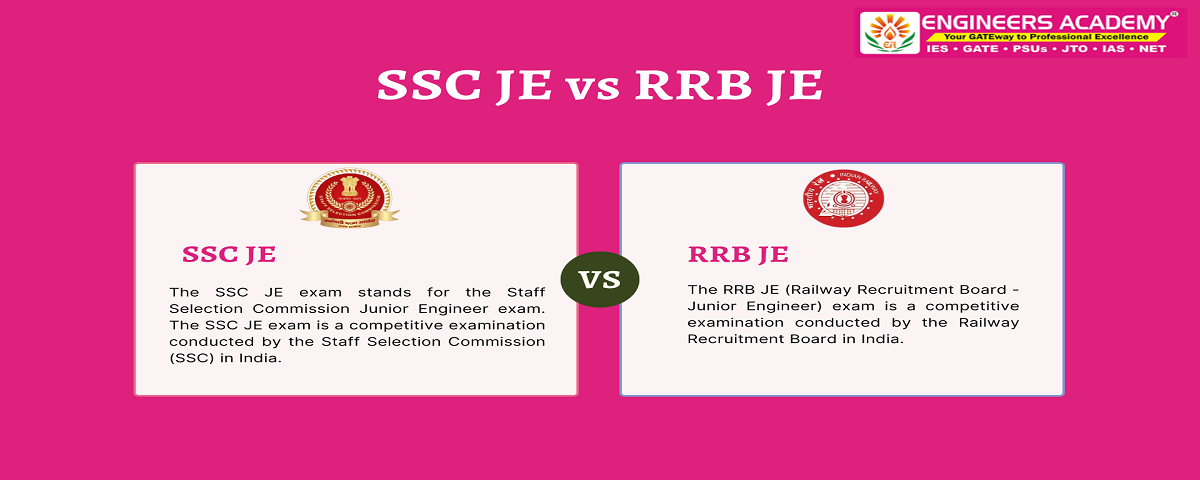 Difference between SSC JE and RRB JE