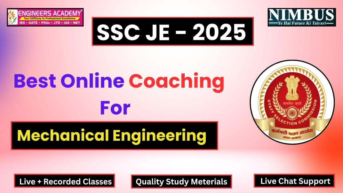 Online Coaching For SSC JE Mechanical