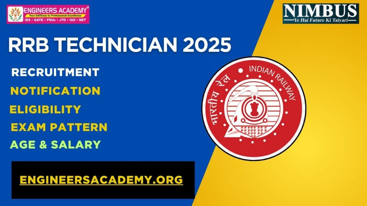 RRB Technician 2025 Notification Out: Check Vacancy, Selection Process, Age Limit, Eligibility, Syllabus, and Exam Pattern