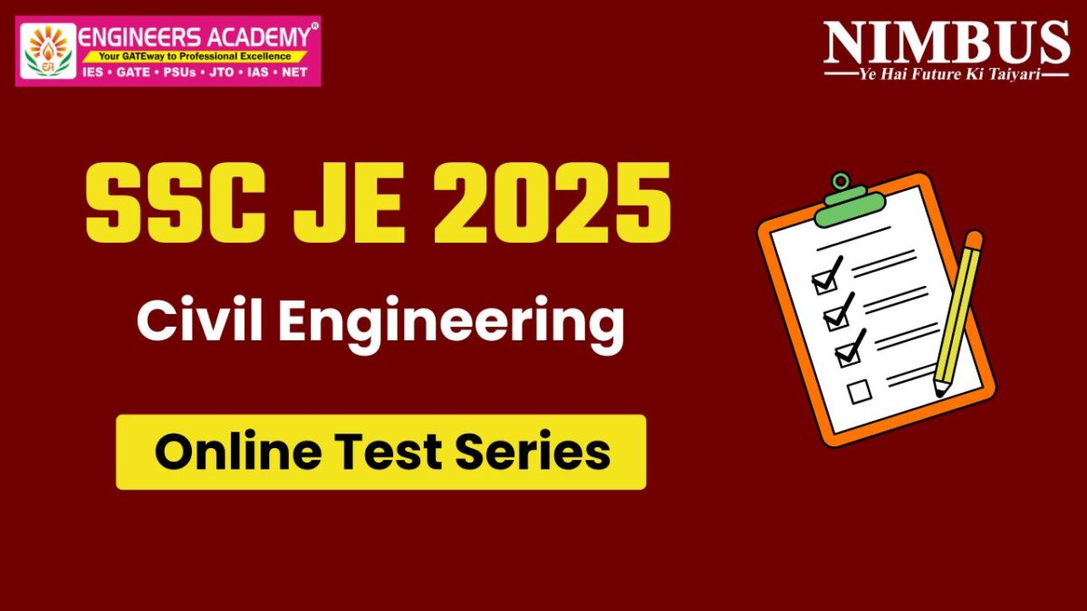 SSC JE 2025 Civil Online Test Series