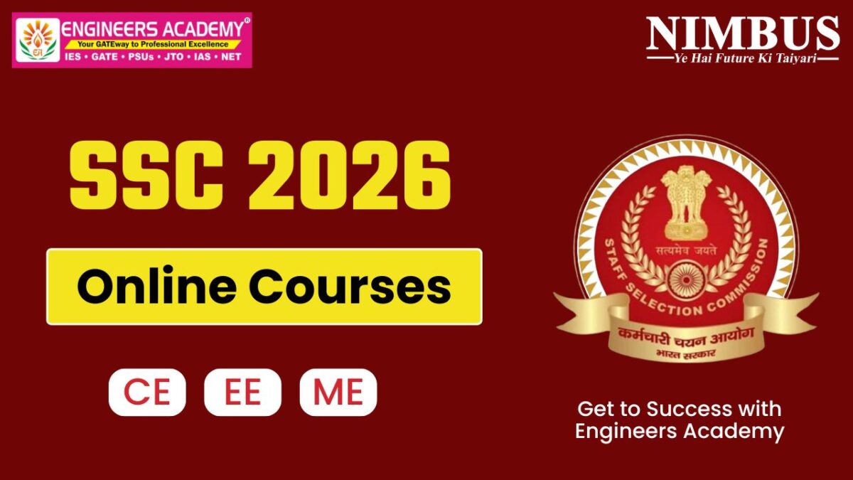 SSC JE Online Courses | CE, EE, ME | Live & Recorded Classes