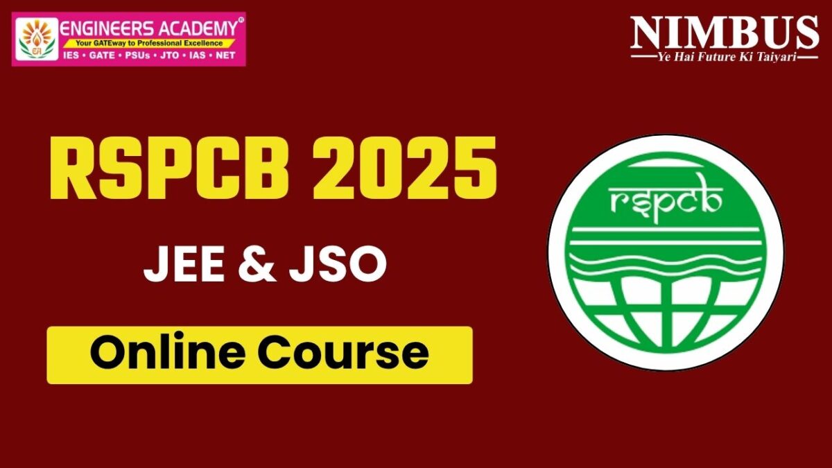 RSPCB JEE JSO 2025 Online Course
