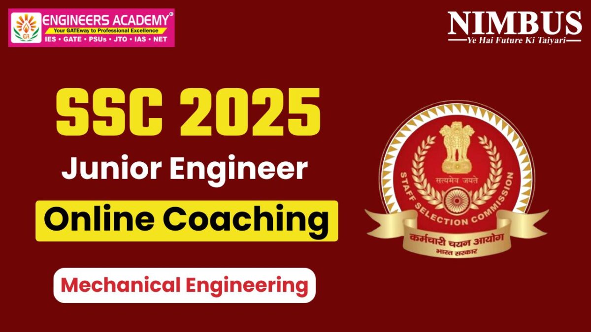 SSC JE Online Coaching For Mechanical