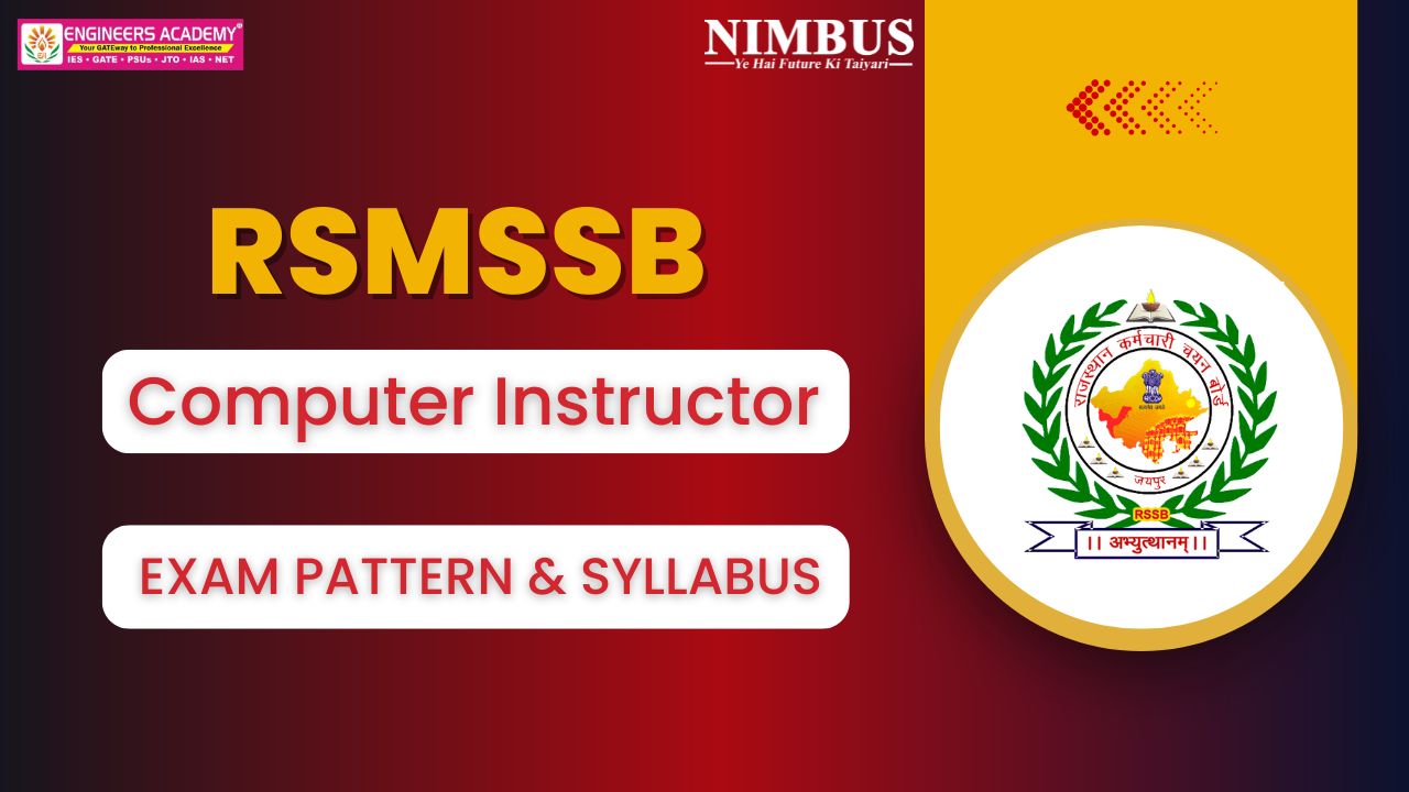 Rajasthan Computer Teacher 2025 Syllabus | Computer Instructor For ...