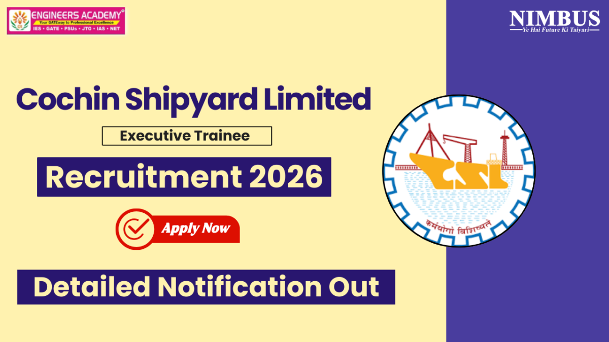 Cochin Shipyard Limited Recruitment 2026
