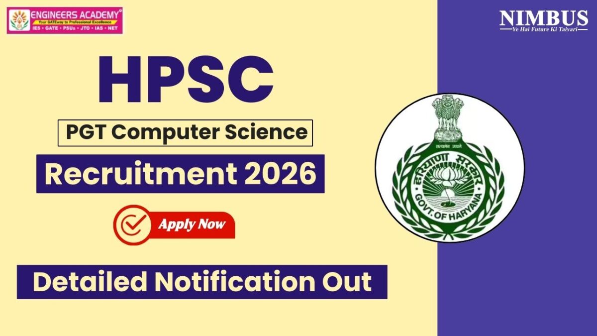 HPSC PGT Recruitment 2026 Notification Out For 1672 Vacancies, Check Eligibility, Apply Online, Age Limit & More