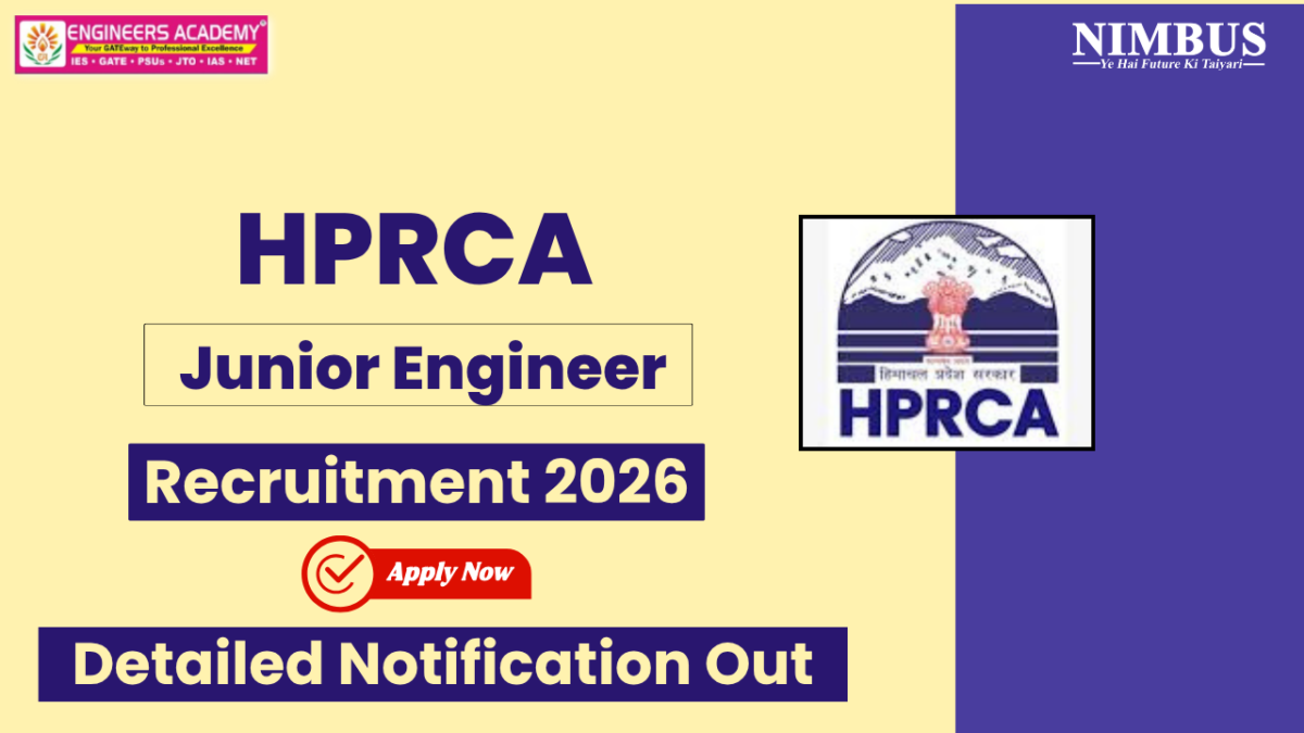 HPRCA JE Recruitment 2026: Check Notification, Vacancy, Eligibility & More