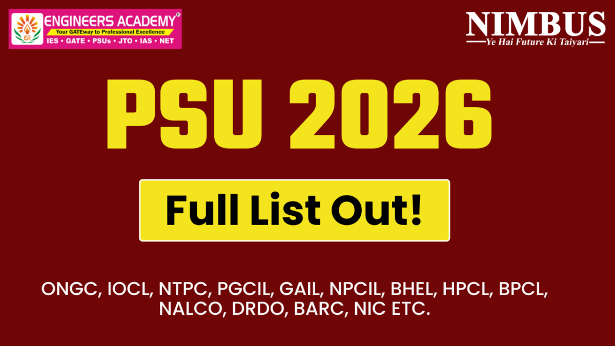 PSU Jobs Through GATE 2026: Check Vacancy, Eligibility, Salary, Age Limit & More