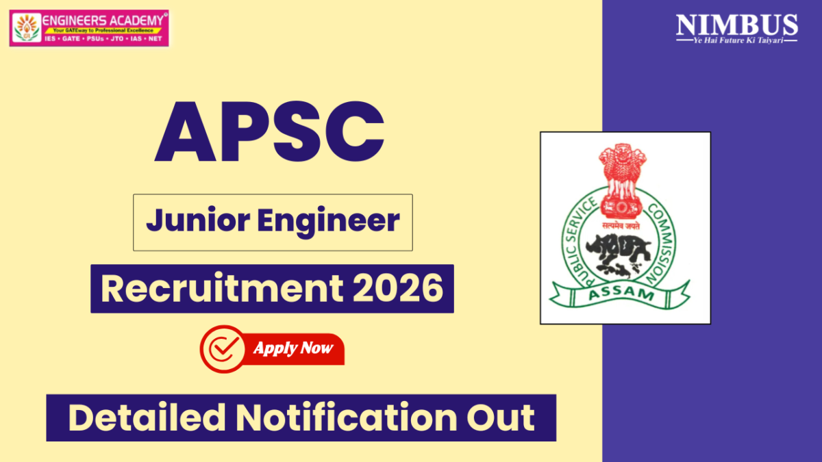 APSC JE Recruitment 2026