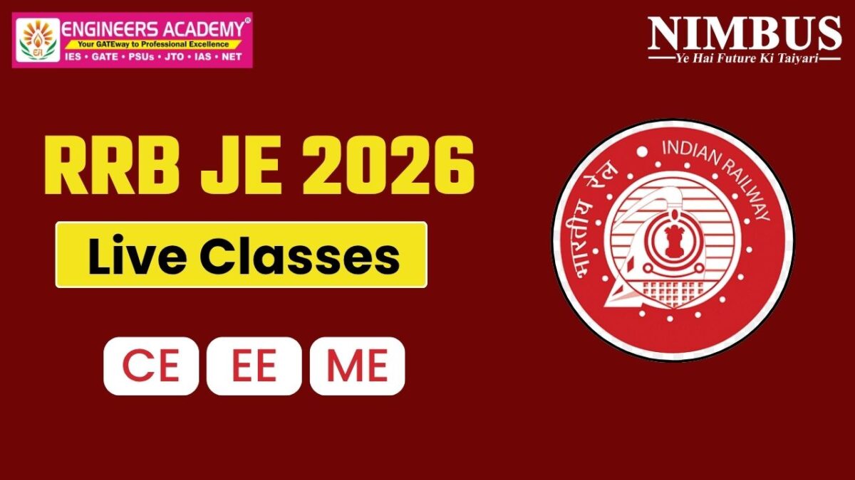 RRB JE 2026 Live Classes | Join RRB Je Online Classes