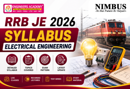 RRB JE 2026 Syllabus Electrical Engineering, Check Subject Wise Detailed Syllabus