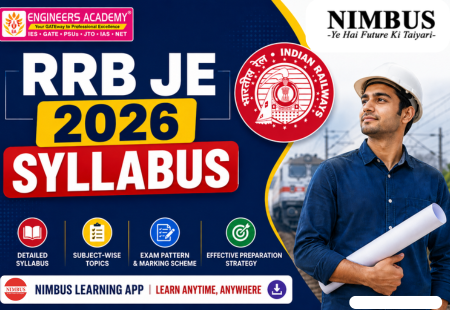RRB JE Syllabus 2026 For CBT 1 and CBT 2 Exam, Check Subject Wise topics