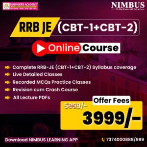 SSC JE 2025 Online Coaching