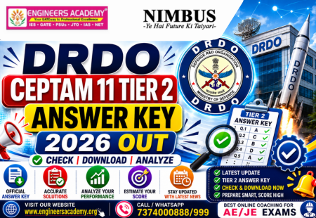 DRDO CEPTAM 11 Tier 2 Answer Key 2026 Out – Download PDF & Check Responses