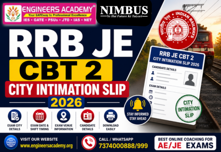 RR BJE CBT 2 City Intimation Slip 2026