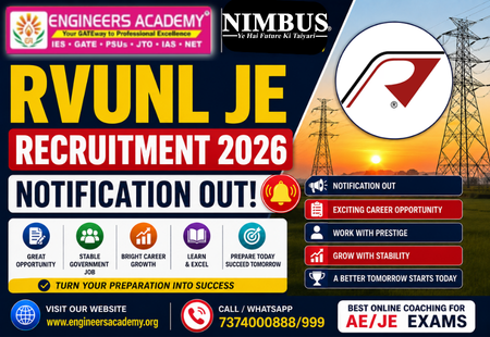 RVUNL JE Recruitment 2026