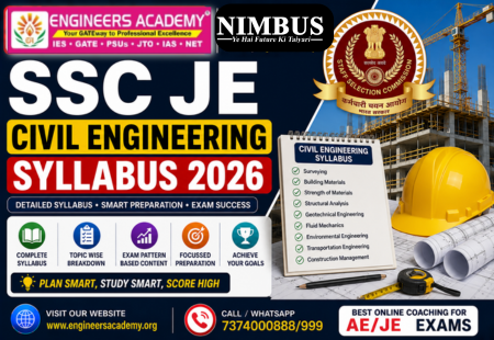 SSC JE Civil Engineering Syllabus 2026