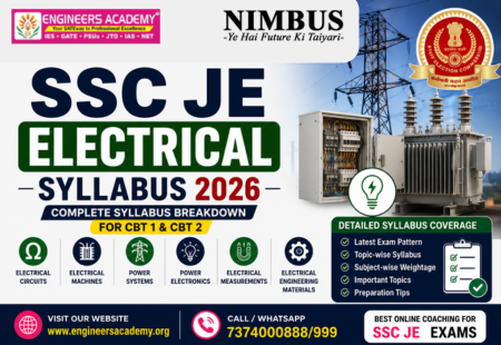 SSC JE Electrical Syllabus 2026