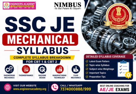 SSC JE Mechanical Syllabus