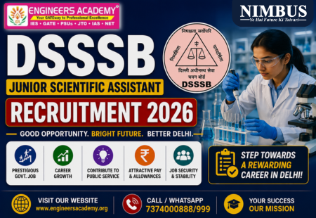 DSSSB Junior Scientific Assistant recruitment 2026
