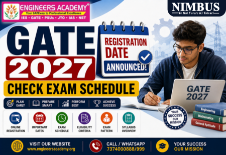 GATE 2027 Registration Date Announced, Exam Schedule, Official Link, Eligibility Criteria, & More
