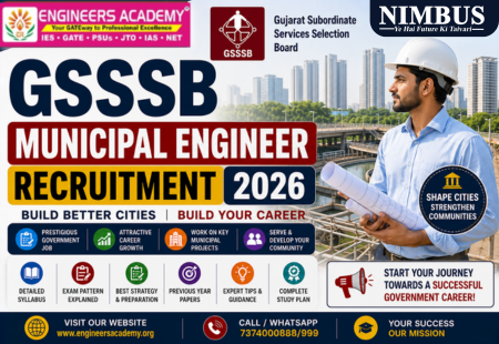 GSSSB Municipal Engineer Recruitment 2026