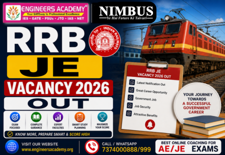 RRB JE 2026 Vacancy Out