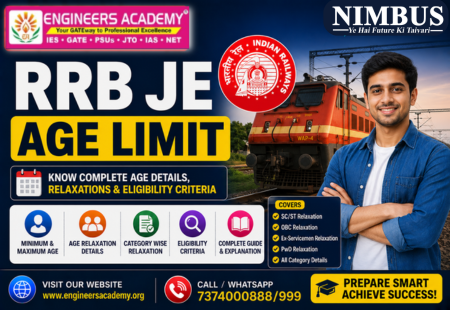 RRB JE Age Limit 2026 Check Category-Wise Age Limit & Relaxation Details