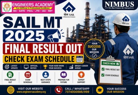 SAIL MT 2026 Final Result Out