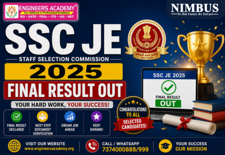 SSC JE Final Result 2025 Out