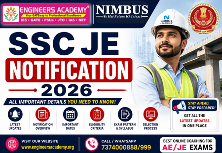 SSC JE Notification 2026