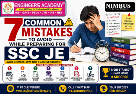 7 Common Mistakes to Avoid While Preparing for SSC JE | Engineers Academy