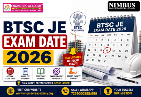 BTSC JE Exam Date 2026