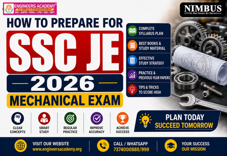 How to Prepare for SSC JE 2026 Mechanical Exam