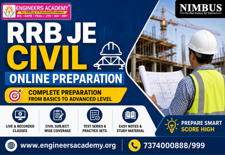 RRB JE civil Online Preparation