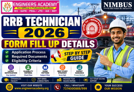 RRB Technician 2026 Form Fill Up Details | Grade I & III Applications