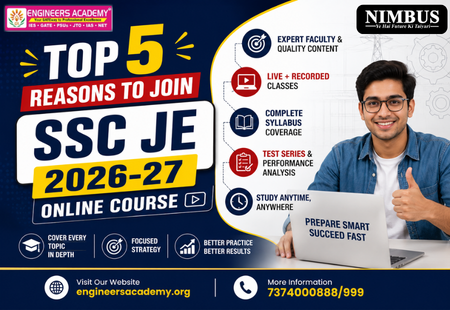 Top 5 Reasons to Join SSC JE 2026-27 Online Course | Engineers Academy
