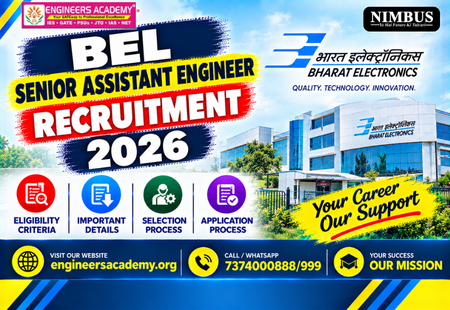 BEL Senior Assistant Engineer Recruitment 2026