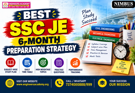 Best SSC JE 6-Month Preparation Strategy: Month-Wise Study Plan