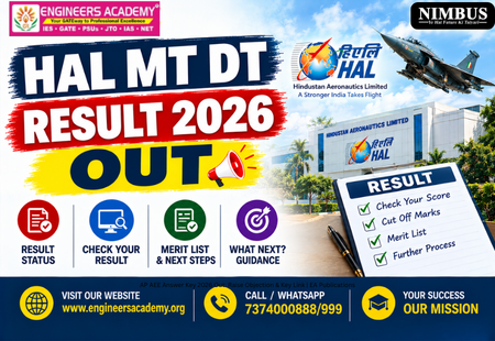 HAL MT DT Result 2026 Out, Check Scorecard Link – Engineers Academy