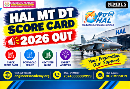 HAL MT DT Score Card 2026 Out, Check Scorecard Link & Your Marks Here