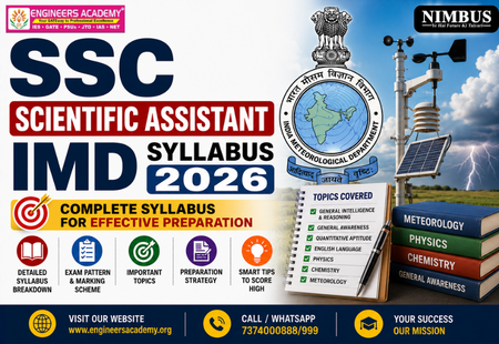 SSC Scientific Assistant IMD Syllabus 2026