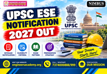 UPSC ESE Notification 2027 Out: Check Vacancy, Apply Online, Exam Date & More