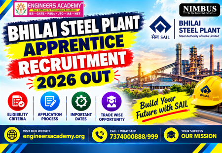 Bhilai Steel Plant Apprentice recruitment 2026