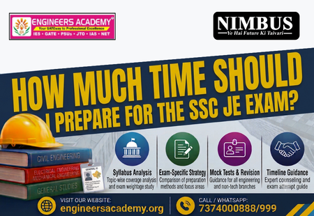 How much time should I prepare for the SSC JE exam?