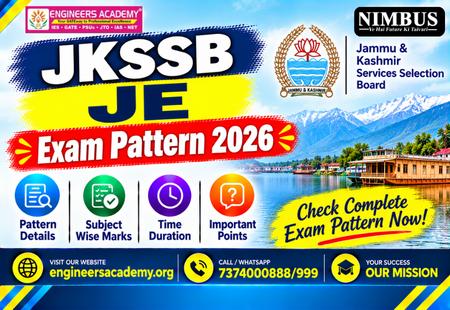 JKSSB JE Syllabus 2026: Check Exam Pattern & Topics-Wise Syllabus