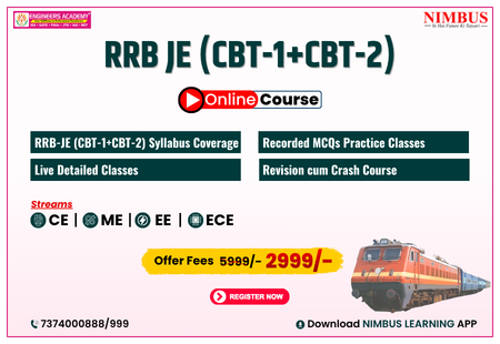 RRB JE CBT 1 and CBT 2 Online Course